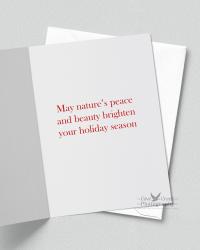 Custom Greeting Nature Theme Holiday Cards for Bird Lovers