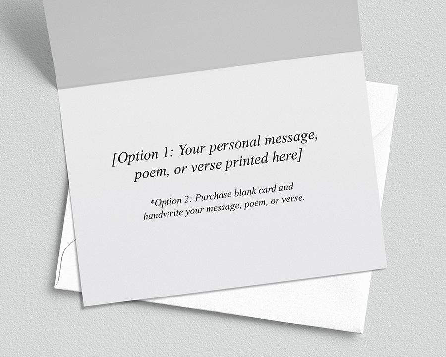 Personalized Greeting Card with Lakeside Photography 